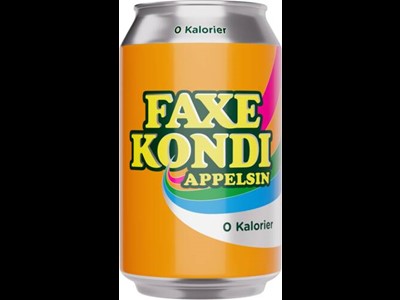 Faxe Kondi Appelsin dåse 0 kcal. 33 cl 24 stk.